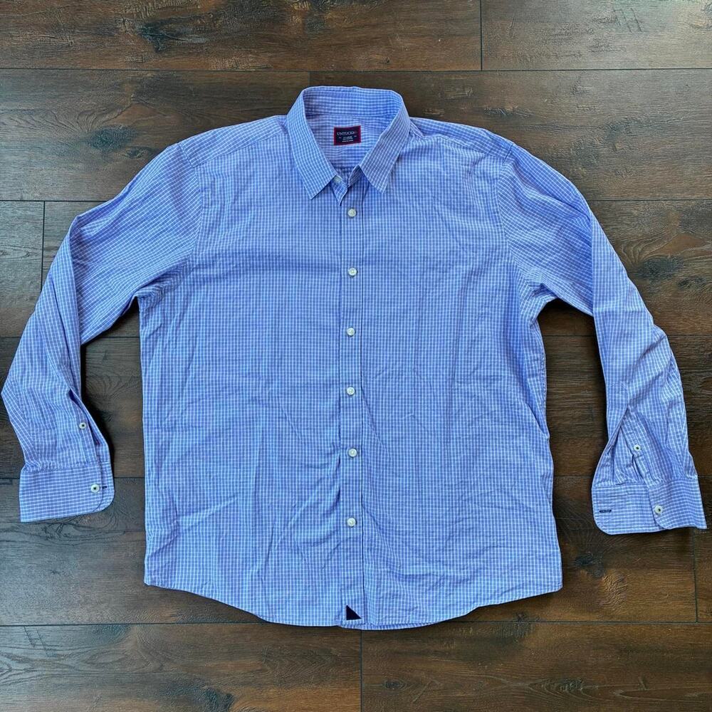 Untuckit purple 100% cotton button up, size XL